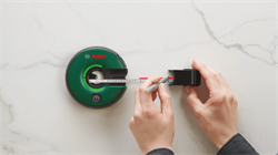 BOSCH Atino Нивелир лазерный со встроенной рулеткой для ручного выравнивания+6 гелевых подушек (рабочий диапазон рулетки 1.5 м,  +/-0,3 мм/м) - фото 194809