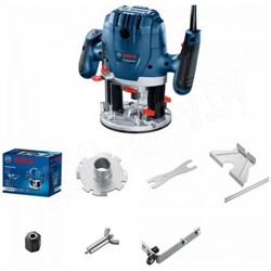 Фрезер BOSCH GOF 130  (1300 Вт, цанговые патроны 1/4” ;6 мм; 8 мм, 11000-28000 об/мин, параллельный упор, копировальная втулка, адаптер для сбора пыли) - фото 196765