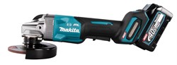 MAKITA GA013GM201 Углошлифмашина аккумуляторная в чемодане Makpac 4 (XGT BL 40В, 2x4.0Ач, зарядное DC40RA, 125 мм, 8500 об/мин, эл.тормоз, XPT, AFT, плавный пуск, антирестарт,нижняя кнопка) НОВИНКА - фото 207564