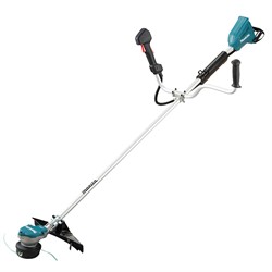 Триммер аккум. MAKITA DUR 368AZA1 (2*18V,23 см, нож+головка, велосипедная рукоятка)+АКЦИЯ: 2 аккумулятора  BL1850B (5.0Ah)+  2 быстрых зарядных DC18RC - фото 207574