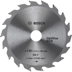 Диск для циркулярных ручных пил Bosch Optiline Eco 130-20(16) 18 [2608641781]