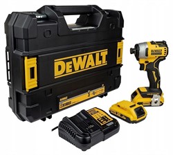 DeWalt DCF809D2T Гайковёрт аккум. в чем.(18V, 2*2.0Ah, 190 Нм, 1/4", 2800 об/мин, BL-motor) - фото 223917