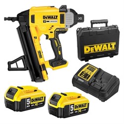 DeWalt DCN890P2 Гвоздезабивной пистолет аккум. в чем. (18V, 2*5.0Ah, гвозди: 57мм/d6.4мм, 3 реж) - фото 223952