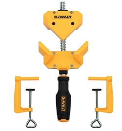 DeWalt DWHT83853-0 Струбцина угловая 90° (макс. ширина 55 мм, 2 струбцины для крепления к верстаку) - фото 224061