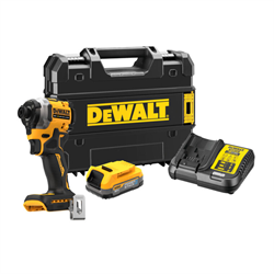 DeWalt DCF850E1T Гайковёрт аккум. в чем. (18V, 1*1.7Ah, 1/4" 206 Нм, 3 скор. BL-motor) авп - фото 224134