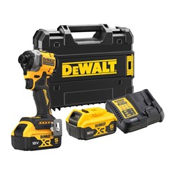 DeWalt DCF850P2T Гайковёрт аккум. в чем. (18V, 2*5.0Ah, 1/4" 206 Нм, 3 скор. BL-motor) - фото 224138