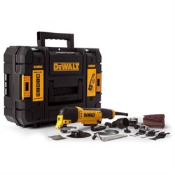 DeWalt DWE315KT Многофункциональный инструмент в TSTAK II + оснастка (300 Вт, 0-22000 об/мин,  1.6°) - фото 224576