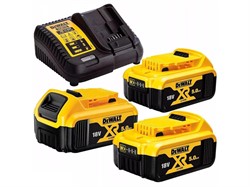 DeWalt DCB1104P3 Набор: зарядное устройство DCB1104 (12V/18V) + аккумуляторы DCB184 (3*5.0Аh) - фото 224581