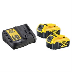 DeWalt DCB115P2 Набор: зарядное устройство DCB115 (12V/18V) + аккумуляторы DCB184 (2*5.0Аh) - фото 224583