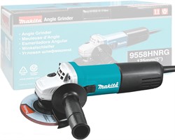 MAKITA 9558HNRG Одноручная углошлифмашина в кор. (840 Вт, диск 125х22 мм, без регул. об.) - фото 224682