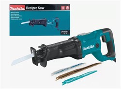 MAKITA JR3051T Ножовка в кор. + 3 полотна (1200Вт, 255 мм, быстрая замена пилок, щеток, 3.3 кг) - фото 224686