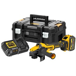 DeWalt DCG409T1 Угловая шлифмашина аккум. в TSTAK ll (18V, 1*6.0Ah, 125 мм, 9000 об/мин, Bl-motor) - фото 225014