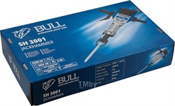 Отбойный молоток BULL SH 3001 в кор. 2200 Вт, 75 Дж, HEX 28.6 мм, 1050 уд/мин, 5 м кабель (30 кг) (1333638) - фото 225195