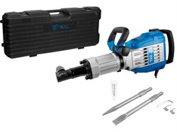 BULL SH 1502 Отбойный молоток 1700 Вт, 55 Дж, HEX 30, конст. электр., 1650 уд/мин (плав. пуск, 20 кг) - фото 225198