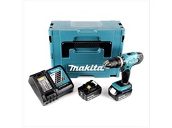 MAKITA DHP453RTJ Шуруповерт ударный аккум. в чем. (18V, 2*5.0Ah, 42 Нм, 2 скор.) - фото 225236