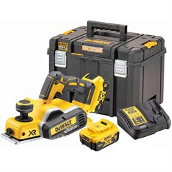 DeWalt DCP580P2 Рубанок аккум. в чем. TSTAK VI(18V, 2*5.0Ah,ширина: 82 мм,глубина до 2 мм, BL-motor) - фото 225319