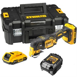 DeWalt DCS356D2 Многофункциональный инструмент аккум. в TSTAK II (18V, 2*2.0Ah, 3 скорости +насадки) - фото 225328