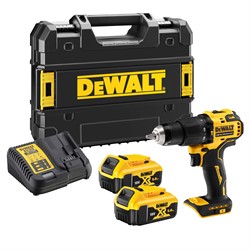 DeWalt DCD709P2T Шуруповерт ударный аккум. в чем. TSTAK (18V, 2*5.0Ah, 65 Нм, 2 скор., BL-motor) - фото 225539