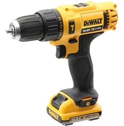 DeWalt DCD716D2 аккумуляторная ударная дрель-шуруповерт, 10.8 В, 1500 об/мин, 22500 уд/мин, с 2 АКБ 2 Ач и ЗУ, в кейсе - фото 225554