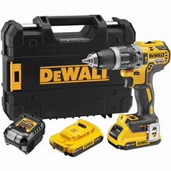 DeWalt DCD796D2 Шуруповерт ударный аккум. в чем. TSTAK (18V, 2*2.0Ah, 70 Нм, 2 скор., BL-motor) - фото 225601