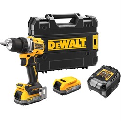 DeWalt DCD800E2T Шуруповерт аккум.в чем. TSTAK (18V, 2*1.7Ah, 90 Нм, 2 скор, BL-motor) - фото 225625