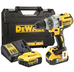 DeWalt DCD991P2 Шуруповерт аккум. в чем. TSTAK (18V, 2*5.0Ah, 95 Нм, 3 скор, BL-motor) - фото 225672