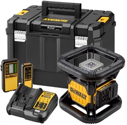 DeWalt DCE079D1G аккумуляторный лазерный нивелир, 18 В, зеленый луч, 80 м, с АКБ 2 Ач и ЗУ, в кейсе TSTAK - фото 225716
