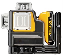 DeWalt DCE089D1G аккумуляторный лазерный нивелир, 12 В, зеленый луч, 35 м, с АКБ 2 Ач и ЗУ, в кейсе TSTAK - фото 225757