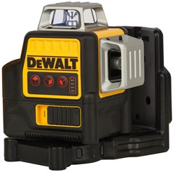 DeWalt DCE089D1R Нивелир лазерный с кр. лучем в чем. TSTAK (12V, 1*2.0Ah, 20 м, 3 луча, ± 0.3 мм/м) - фото 225765
