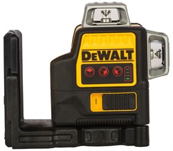 DeWalt DCE089D1R Нивелир лазерный с кр. лучем в чем. TSTAK (12V, 1*2.0Ah, 20 м, 3 луча, ± 0.3 мм/м) - фото 225766