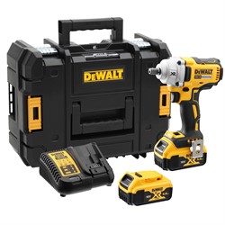 DeWalt DCF894P2 аккумуляторный гайковерт, 18 В, 447 Нм, 3100 уд/мин, с 2 АКБ 5 Ач и ЗУ, в кейсе TSTAK - фото 225865