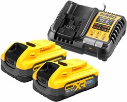 DeWalt DCB1104H2 Набор: зарядное устройство DCB1104 (12V/18V) + аккумуляторы DCBP518 (2*5.0Аh) - фото 226547