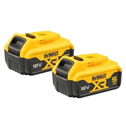 DeWalt DCB184P2 Набор: аккумуляторы DCB184 (2*5.0Аh) - фото 226568