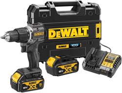 DeWalt DCD100P2T Шуруповерт ударный аккум. в чем. TSTAK (18V, 2*5.0Ah, 68 Нм, 2 скор, BL-motor) - фото 226602