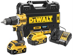 DeWalt DCD100YP2T Шуруповерт уд. аккум. в чем. TSTAK (18V, 2*5.0Ah, 68 Нм, 2 скор, BL-motor) - фото 226611