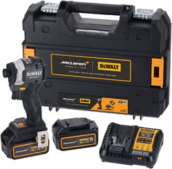 DeWalt DCF85MP2T Гайковерт аккум. в чем. TSTAK (18V, 2*5.0Ah,205 Нм, 1/4",BL-motor, McLaren Edition) - фото 226684
