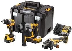 DeWalt DCK355P2T Набор: шуруп.DCD800 + перфоратор DCH172 + УШМ DCG405 в TSTAK VI (18V, 2*5.0Ah) - фото 226777