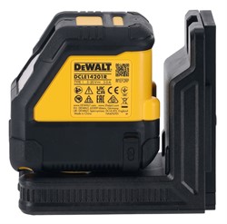 DeWalt DCLE14201RB Нивелир лазерный в сумке (30м, 1 КРАСН. луч, встроен. аккум., ± 0.3мм/м) - фото 226790