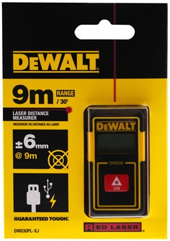 DeWalt DW030PL Дальномер лазерный (9 м, +/- 6 мм на 10 м) - фото 226912
