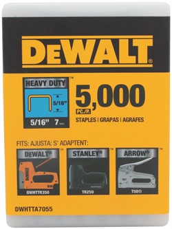 DeWalt DWHTTA7055 Скобы усиленные в пласт.контейнере (5000 шт.,7 мм, тип G/4/140/11, 5/16") - фото 226935