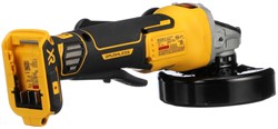 DeWalt DCG413B SOLO Угловая шлифмашина аккум в кор. (20V, 115 мм, 9000 об/мин, нижняя кнопка) - фото 227256