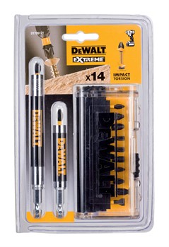 DeWalt DT70512T Набор ударных бит в кассетном кейсе (12 бит (25 мм) + 2 магнитных держателя) - фото 227435
