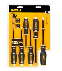DeWalt DWHT62056-0 Отвертки магнитные 6 шт (PH1x75, PH2x100, PH3x150, SL5.5x75, SL6.5x100, SL8x150) - фото 227504