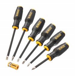 DeWalt DWHT62056-0 Отвертки магнитные 6 шт (PH1x75, PH2x100, PH3x150, SL5.5x75, SL6.5x100, SL8x150) - фото 227505
