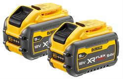DeWalt DCB547X2 Набор: 2 аккумулятора FlexVolt 18V/54V (9.0Ah, Li-On) - фото 227574