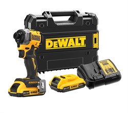 DeWalt DCF850D2T Гайковерт аккум. в чем. TSTAK (18V, 2*2.0Ah, 1/4" 206 Нм, 3 скор. BL-motor) - фото 227732