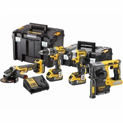 DeWalt DCK422P3T Набор: DCD796 + DCF887 + DCH273 + DCG405 в TSTAK II и TSTAK VI (18V, 3*5.0Ah) - фото 227912