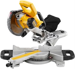 DeWalt DCS365N SOLO Торцовочная пила аккум. (18V, 184х16 мм,глуб/шир проп:50/250 мм, 3750 об/мин) - фото 227991