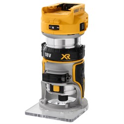 DeWalt DCW600N SOLO Фрезер кромочный аккум. в кор. (18V, цанга 6.4 мм, 55 мм, 16000-25500 об/мин) - фото 228056