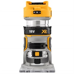 DeWalt DCW600N SOLO Фрезер кромочный аккум. в кор. (18V, цанга 6.4 мм, 55 мм, 16000-25500 об/мин) - фото 228057